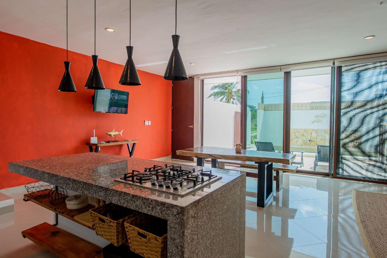 Pueblo Chicxulub 97982 New Modern Villa, Private Pool, High Internet Speed, 2 Blocks From The Beach מראה חיצוני תמונה